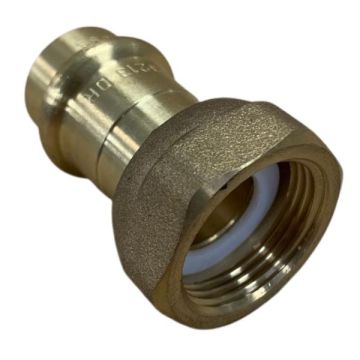 Swivel Nut FI Adapter Straight DN15 X 1/2FI Flat Lead Free
