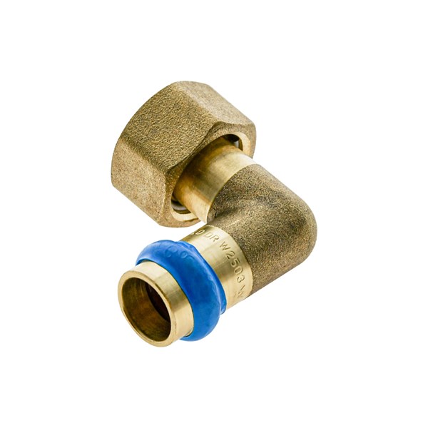 Swivel Nut FI Adapter Bent DN15 X 1/2FI Conical Lead Free