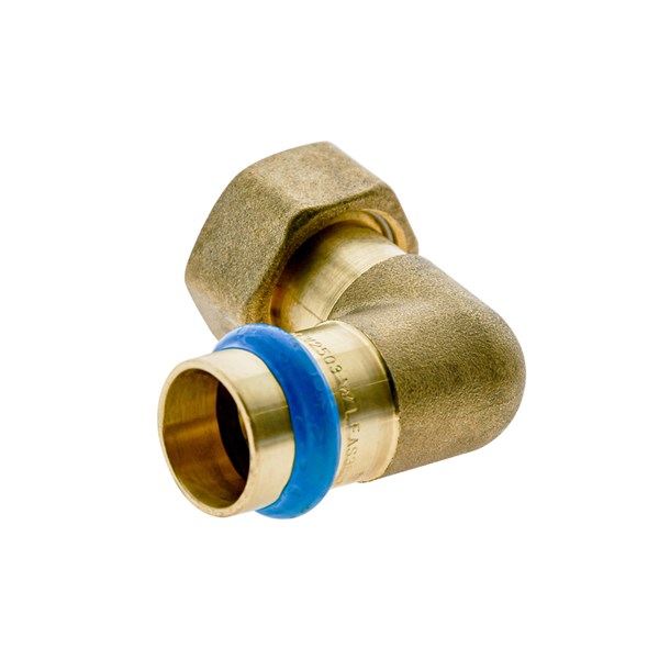 Swivel Nut FI Adapter Bent DN20 X 3/4FI Conical Lead Free