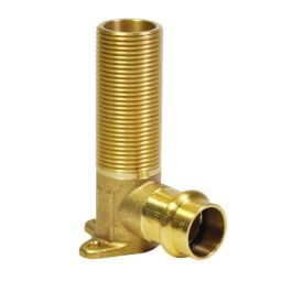Lugged Elbow 15mm BSP Male 70mm X 1/2" Water Copper Press LF