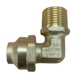 15mm Male X 15C Elbow Flare Compression BSP LF 1/2"