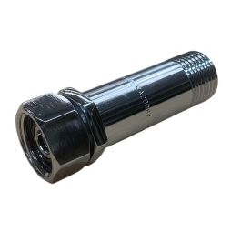 15mm x 75mm Chrome Loose Nut Extension Brass Male x Female BSP LF 1/2"