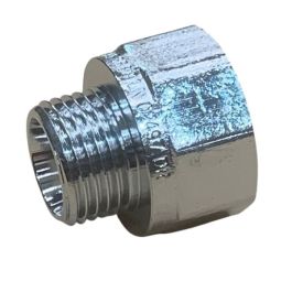 20mm x 15mm Chrome Brass Socket Male x Female BSP LF