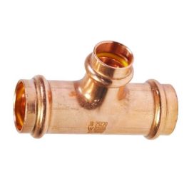 20mm X 15mm 1/2" Reducing Tee Gas Copper Press
