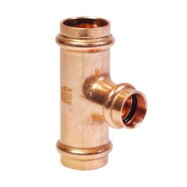 20mm X 15mm 1/2" Reducing Tee Water Copper Press