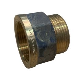 50mm Brass Socket Male x Female BSP LF 2"