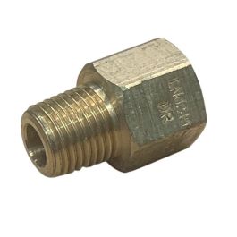 6mm Brass Socket Male x Female BSP 1/4"