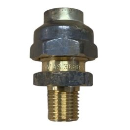 6mm Male X 15C Union Flare Compression BSP 1/4 x 1/2