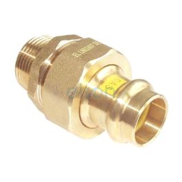 Barrel Union 40mm Male BSP X 40mm GAS Copper Press No 69