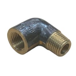 6mm Male x Female Brass Elbow BSP LF 1/4"