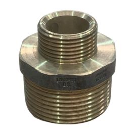 32mm X 20mm Brass Hex Nipple BSP LF