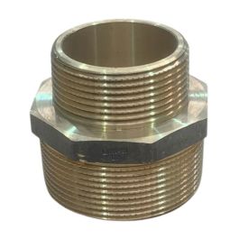 32mm X 25mm Brass Hex Nipple BSP LF