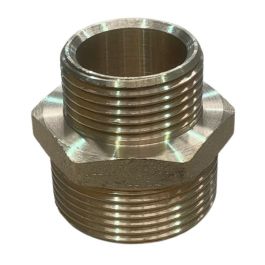 40mm X 32mm Brass Hex Nipple BSP LF
