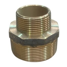 50mm X 32mm Brass Hex Nipple BSP LF
