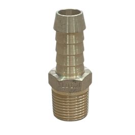 10mm Male X 15mm Hose Barb Brass BSP 3/8 x 1/2