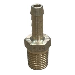 10mm Male X 6mm Hose Barb Brass BSP 3/8 x 1/4